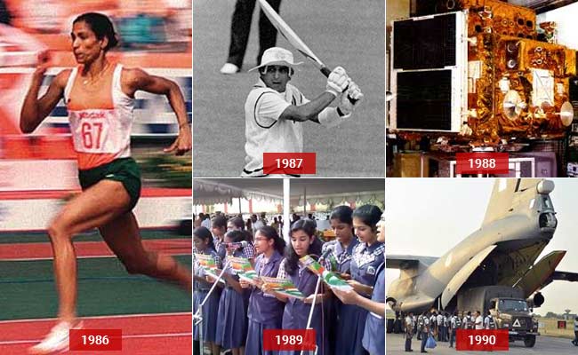 Jorwal_'s tweet photo. 🇮🇳 1986- PT Usha won medal at Asian Games
1987- Sunil Gavaskar became the only cricketer to score 10K runs in Test matches
1988- ISRO launch Asia's 1st remote sensing sat. IRS-1A
1989- Kottayam, 1st fully literate district
1990- Evacuated 1.1 lakh Indians from Kuwait and Iraq 🇮🇳 https://t.co/F3QHdNn0mj
