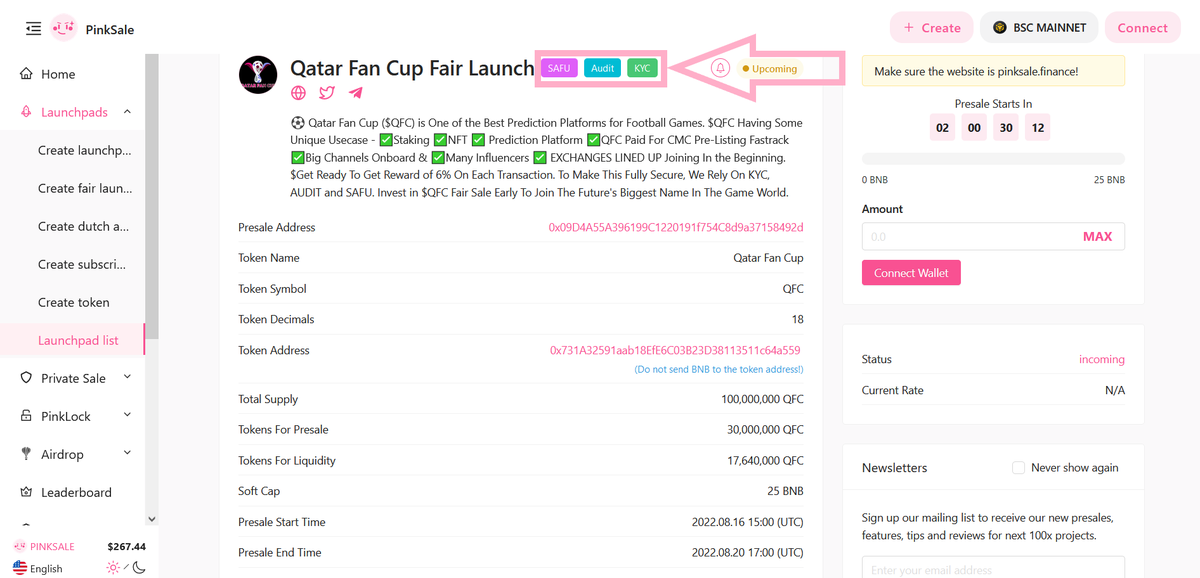 PinkSale (Pink Ecosystem) tweet media