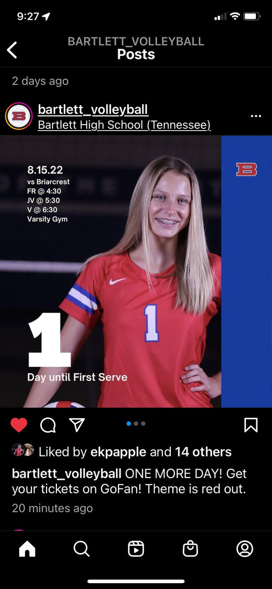So excited to watch this team and our girl play! Season starts tomorrow! Go Panthers! <a href="/epapple_2025/">Emily Papple</a>