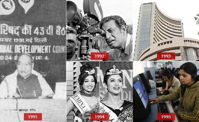 Jorwal_'s tweet photo. 🇮🇳1991- Economic Reforms
1992- Filmmaker Satyajit Ray was awarded an Oscar
1993- IMF ranked India as the 6th largest economy in the world
1994- Sushmita Sen &amp; Aishwariya Rai returned home with the Miss Universe &amp; Miss World titles
1995- Indians finally logged on to the internet🇮🇳 https://t.co/rDgrgEkVWb