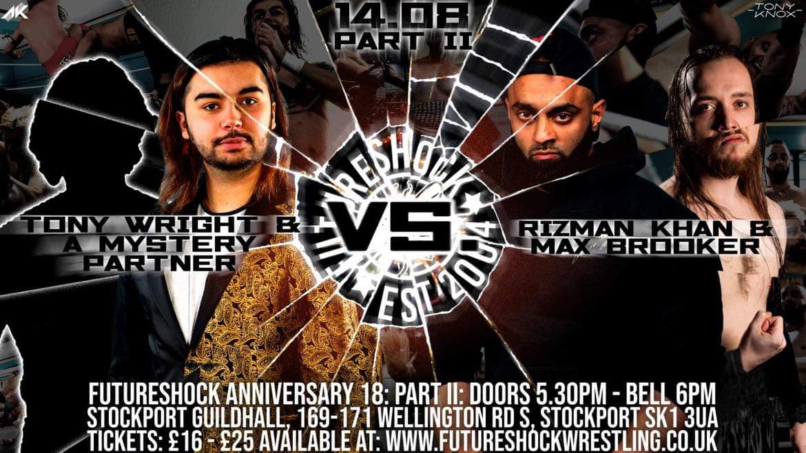 FutureShockWres's tweet photo. A challenge has been issued! The self proclaimed North West Saviours have called out @tony_wright97 & 'any dweeb he can find' for a tag team match at Part II of the #FSW18th today.
Challenge accepted. Match made. https://t.co/Mqk0OaOZS0