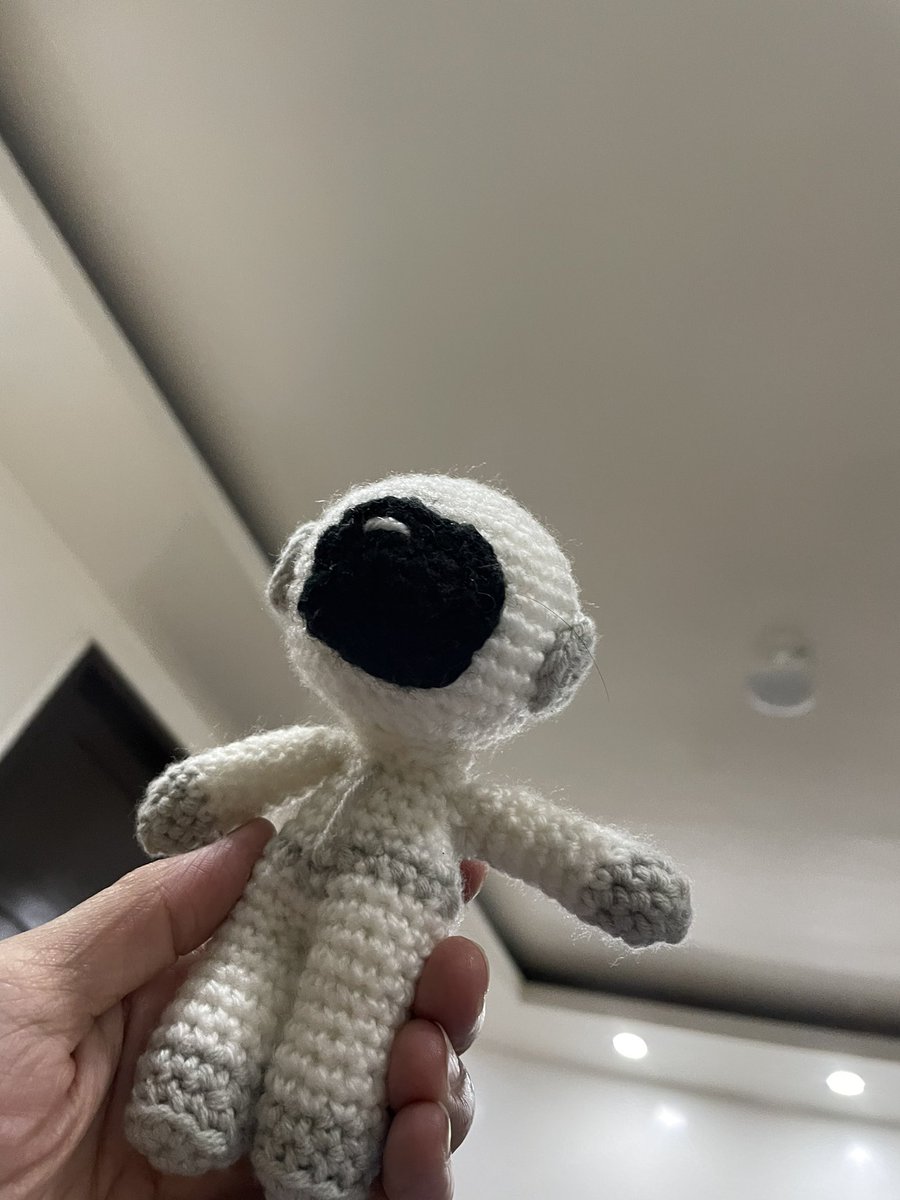 cathysja's tweet photo. My SpaceMan @Msuppasitstudio Crochet Gift of my daughter to me 🥰🥰🥰 https://t.co/9ZhaNIP7ib