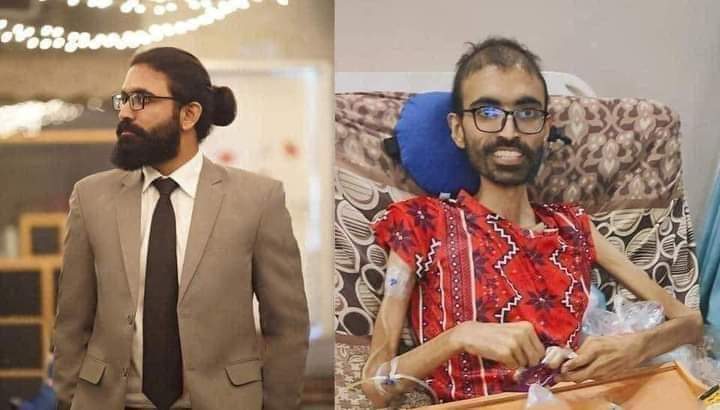 یہ دونوں تصاویر ہاشم رضا بھائی کی ہیں اور دونوں تصاویر میں محض ڈیڑھ برس کا فرق ہے. یہ بھائی کینسر سے جنگ لڑتے لڑتے آج رات دنیا سے رخصت ہو گئے. وہ ایک سماجی کارکن تھے اور سماج کے محروم طبقہ کی محرومیاں دور کرنے میں سرگرم رہتے تھے. پچھلے برس فروری میں انہیں معدے کی شدید تکلیف ہوئی