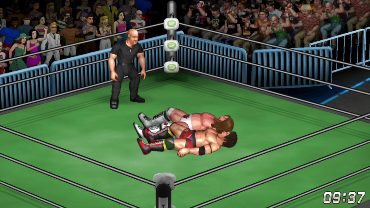 fireproworldfan's tweet image. Obviously there is some luck-of-the-draw with the crowd images chosen by Fire Pro. In some ways, that's part of the fun. 

Here's a side-by-side without a crowd shadow filter at SCS (Full Sail). #FirePro #nashvillelou #simmed