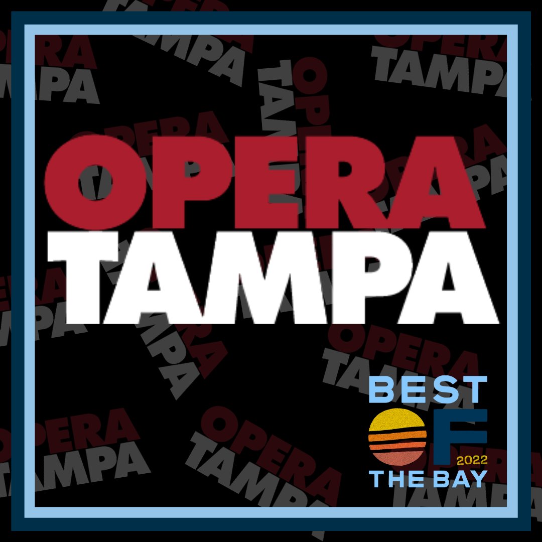 StrazCenter's tweet photo. Our resident opera company @OperaTampa is nominated for the Best of the Bay 2022 awards! #CLBOTB
Vote now through Aug. 31: https://t.co/OtcyIMKNVK https://t.co/hcHyEXpnw5