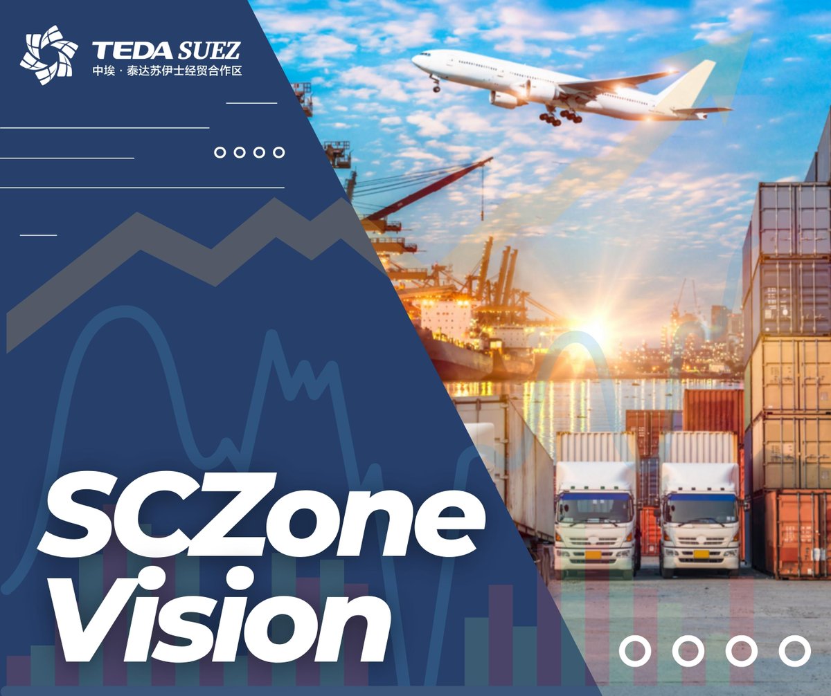 tedaegypt's tweet photo. "SCZone" vision is to utilize the huge potential of the Suez Canal &amp; the surrounding land, to develop an efficient, competitive &amp; eco-friendly business environment, generating job opportunities, developing a global center for maritime transport and logistic services https://t.co/SPxDgkTlqW