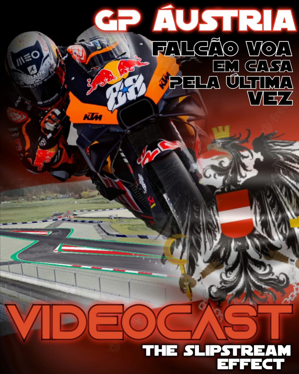 T_Slipstream's tweet photo. VIDEOCAST 🎙️🎧🎥
O GP da Áustria vem aí…

21:15
2° feira
THE SLIPSTREAM EFFECT

#MO88 #ktm #ReadyToRace #MiguelOliveira #velocidadeportugal #cnvportugal #vr46 #motogp #motogp2022 #Moto2 #Moto3 #vr46academy #motogp #theslipstreameffect #motogpbrasil #motogpangola #motogpcaboverde https://t.co/U3dlhLHqdx