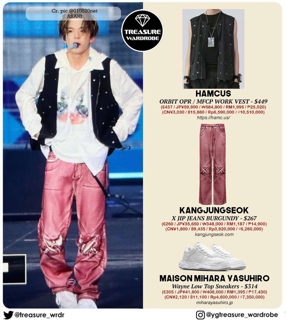 TREASURE_WRDR's tweet photo. #ASAHI wearing
#Hamcus work vest
#KangJungSeok X Jip Jeans
#MiharaYasuhiro Wayne sneakers
#아사히 #ASAHIWARDROBE #トレジャー #TREASURE #트레저 https://t.co/XhBLqhh5MT