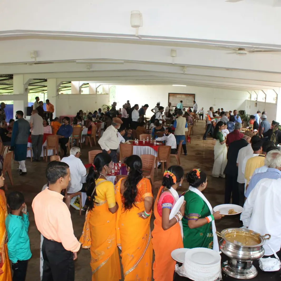 RCPanajiMT's tweet photo. "Soldiers remind us to live beyond ourselves". Feeling proud to be associated with Dept. of Sainik Welfare on this day 14th August. Hosted lunch for the families of War Veterans, Veer Mata and Veer Behan. 
Thank you Col Venu Gopal Nair for giving us an opportunity. https://t.co/r0VUILGBlB