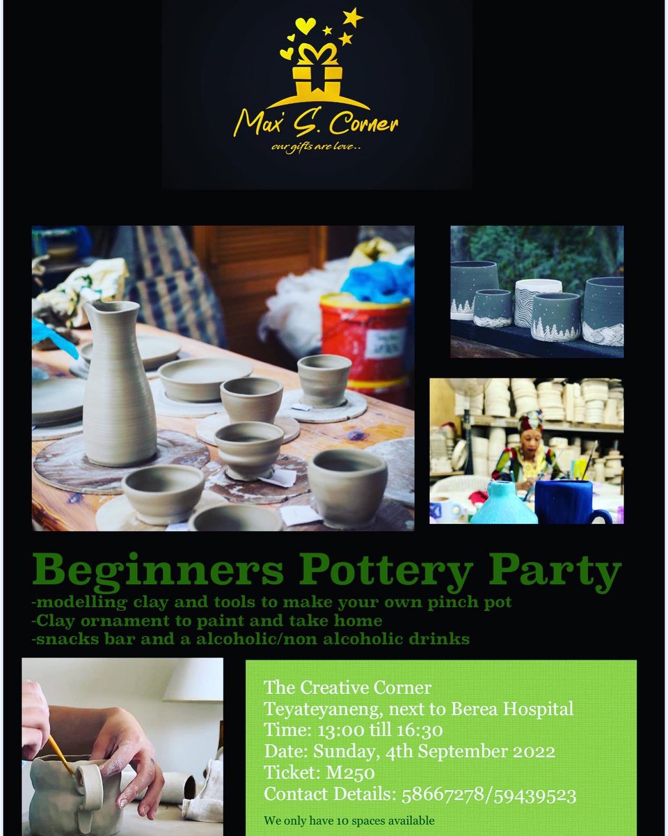 MaxSCorner01's tweet photo. Sundays are for #relaxing and having a great time โค๏ธ
#painting #outdoors #paintingparty #dateideas #brunchtime #brunchdates #creativecorner #family #friends #maxscorner #lesotho #Lstwitter https://t.co/vEBShlXTry