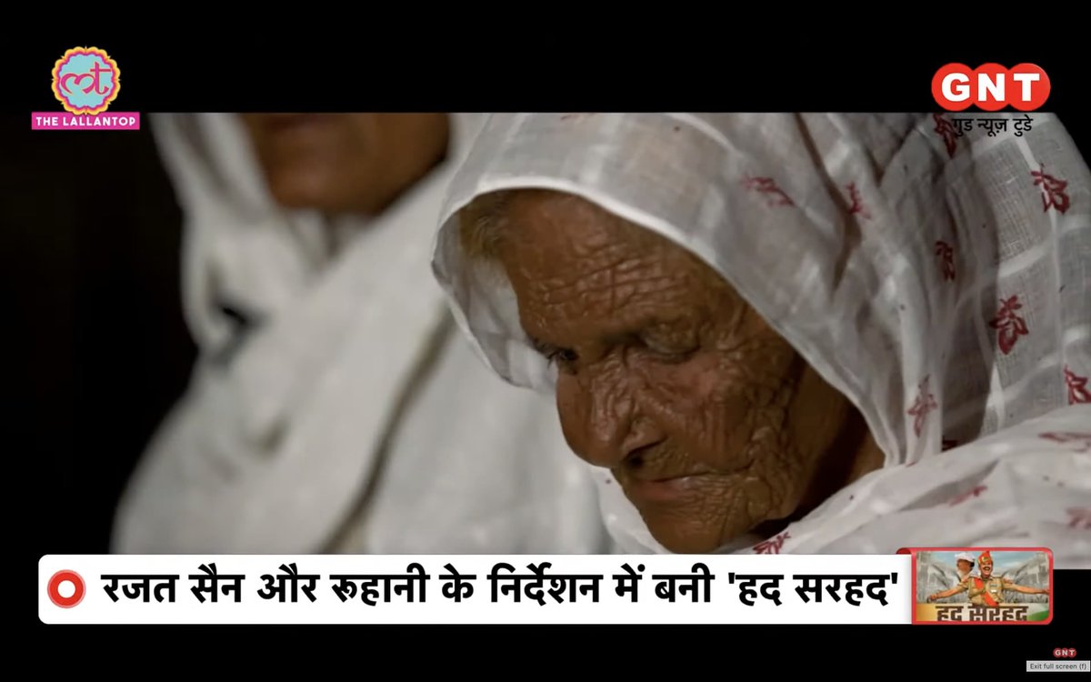 SainRajat's tweet photo. Hadd Sarhad on TV now. Broadcasting at GNT News channel.
Documentary link: https://t.co/xN2Rx3smyd

#HaddSarhad @TheLallantop #LallantopFilms https://t.co/KQPt9v1HU8