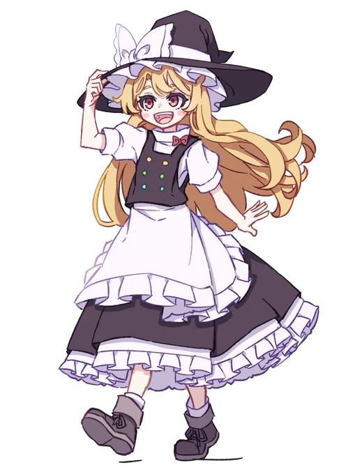 #深夜の真剣お絵描き60分一本勝負 魔理沙の冒険の始まり 