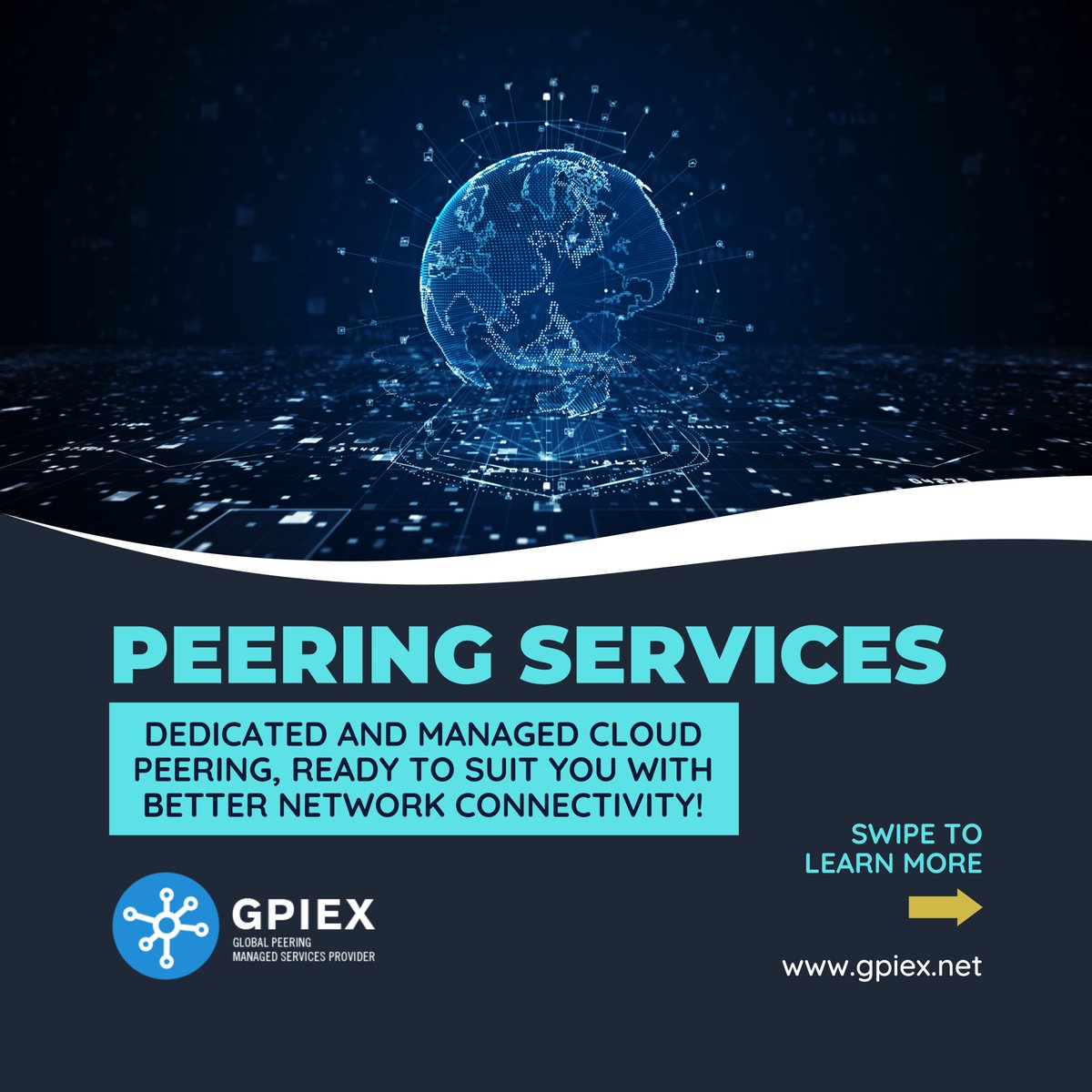 gpiexnet's tweet image. We are a specialized peering company. Our job is to improve your business’s connectivity through our extensive peering networks. Want to go faster? Call us. 

gpiex.net 

#globalpeeringprovider #managedcloudpeering #cdnoptimizedrouting #voipoptimizedrouting