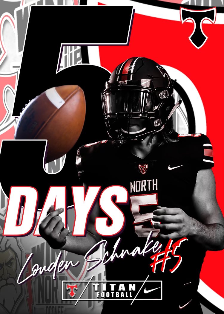 NOHSFootball's tweet photo. 🔴🔴🚨RED ALERT🚨🔴🔴
5 Days Left!!!
#HogMountainBowl
#GUS
@oconeestatebank 
@OconeeCoSchools https://t.co/jL0Iw7c3o2