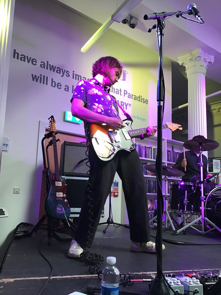 InverclydeLibs's tweet photo. We couldn’t have asked for a better turnout for @HHawkOfficial this afternoon. The band are putting on an absolutely cracking performance. @LoudinLibraries @CreativeScots #libraries #livemusic #liveinlibraries https://t.co/8ckeIJ5DEK