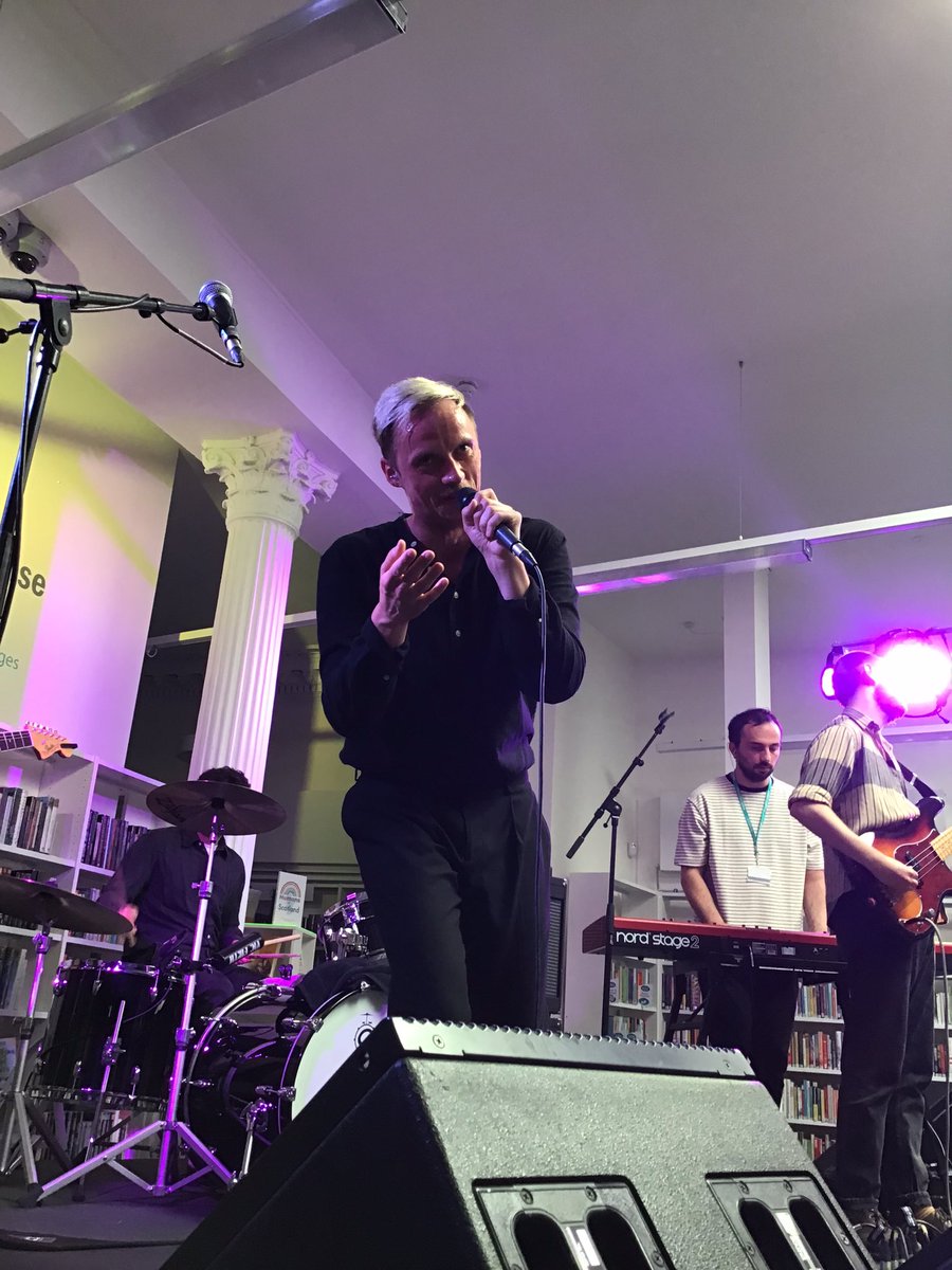 InverclydeLibs's tweet photo. We couldn’t have asked for a better turnout for @HHawkOfficial this afternoon. The band are putting on an absolutely cracking performance. @LoudinLibraries @CreativeScots #libraries #livemusic #liveinlibraries https://t.co/8ckeIJ5DEK