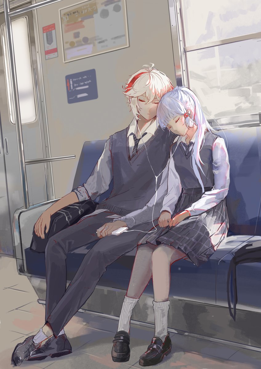 lumi250's tweet photo. Reup my kazuyaka in school uniform🥰🥰🥰#原神 #GenshinImapct https://t.co/XkL2KH7BOp
