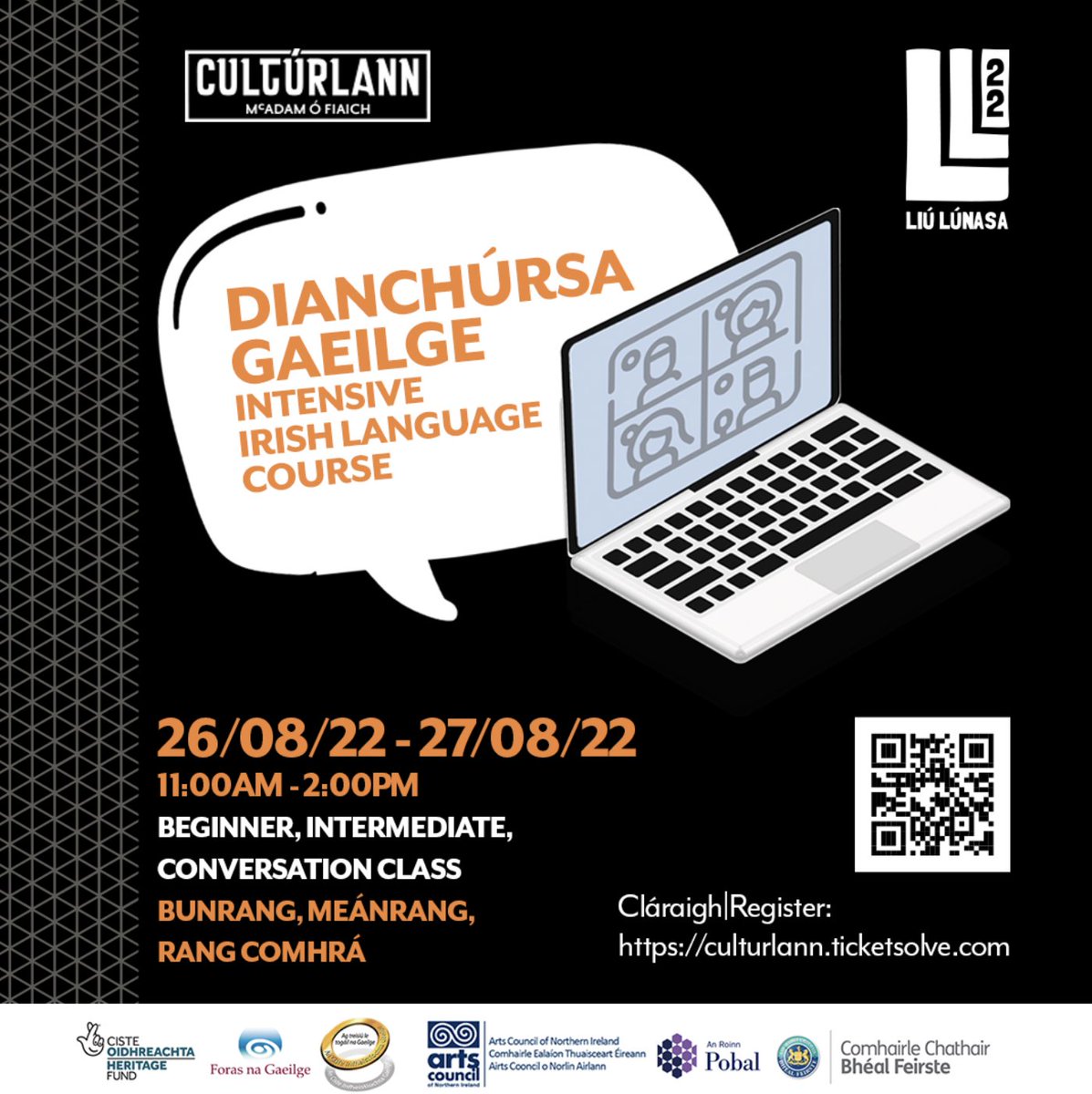 An Chultúrlann (@culturlann) on Twitter photo ◾️🔸FÉILE LIÚ LÚNASA 2022🔸◾
SLAM FILÍOCHTA
📆26/08
DIANCHÚRSA
📆26/08 - 27/08
IÓGA MAIDNE
📆27/08
Gach eolas anseo ⬇️:
🔗ow.ly/3YO550JV8i3
Tuilleadh eolais: bronagh@culturlann.ie
<a href="/PEIG_ie/">PEIG.ie - Pobal | Eolas | Ilmheán | Gaeilge</a> <a href="/GaeltachtX/">GaeltachtX</a> <a href="/raidiofailte/">Raidió Fáilte</a> <a href="/raidionalife/">Raidió na Life</a> <a href="/anlondubh/">An Lon Dubh</a> <a href="/CnaG/">Conradh na Gaeilge ⭕️</a> <a href="/ATownNews/">Andersonstown News</a> ◾️🔸FÉILE LIÚ LÚNASA 2022🔸◾
SLAM FILÍOCHTA
📆26/08
DIANCHÚRSA
📆26/08 - 27/08
IÓGA MAIDNE
📆27/08
Gach eolas anseo ⬇️:
🔗ow.ly/3YO550JV8i3
Tuilleadh eolais: bronagh@culturlann.ie
<a href="/PEIG_ie/">PEIG.ie - Pobal | Eolas | Ilmheán | Gaeilge</a> <a href="/GaeltachtX/">GaeltachtX</a> <a href="/raidiofailte/">Raidió Fáilte</a> <a href="/raidionalife/">Raidió na Life</a> <a href="/anlondubh/">An Lon Dubh</a> <a href="/CnaG/">Conradh na Gaeilge ⭕️</a> <a href="/ATownNews/">Andersonstown News</a>