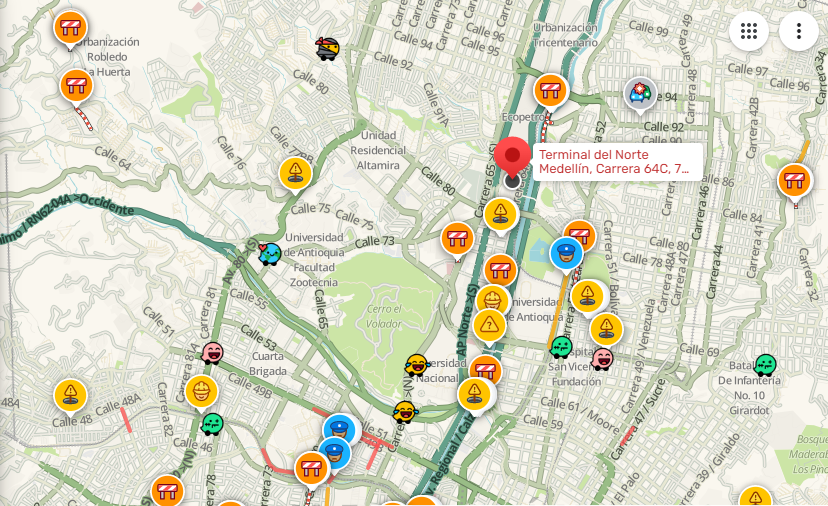 movilidad_med's tweet photo. (10:01) @WazeCo | Así se encuentra a esta hora la #MovilidadMedellín en la zona Norte de la ciudad.
#ReporteWaze #CITRA https://t.co/Gd1OMkrmNN