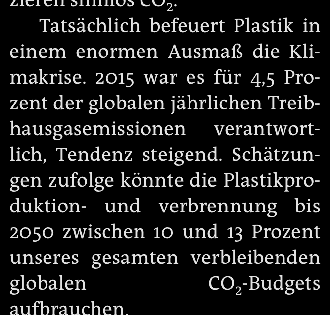 StefanMuelller's tweet photo. Oh, ich dachte immer #Plaste sei nur deshalb schlimm, weil es nie mehr weggeht (oder sehr langsam). Aber es ist auch ein Klimaproblem: 4,5% der globalen CO2-Emission 2015. https://t.co/vAu9wPyOMQ #Plastik https://t.co/xCgqQIBhAI