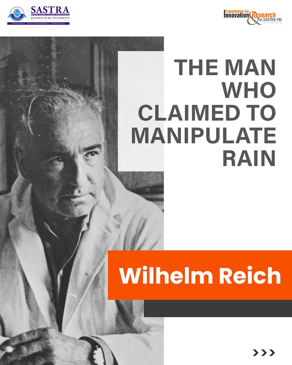 Sastratbi's tweet photo. #BizarreInventions

Have you heard of the man that attempted to make the skies rain? Swipe right and take a look at the full story.
.
.
#sastrauniversity #incubator #startupclub #businessidea #innovation #research #innovate #sastratbi #makeitrain #raining #raintime #invention https://t.co/1btqrDkccz