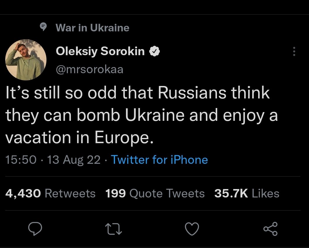 USSRTakes's tweet photo. That's because everyone else can bomb Serbia and still enjoy vacations in Europe. https://t.co/u0dsqmtj63