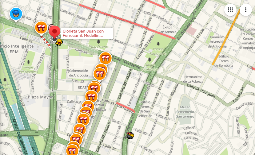 movilidad_med's tweet photo. (10:05) @WazeCo | Conoce el estado de la #MovilidadMedellín en la zona Centro de la ciudad.
#ReporteWaze #CITRA https://t.co/9TGsFM2BMd