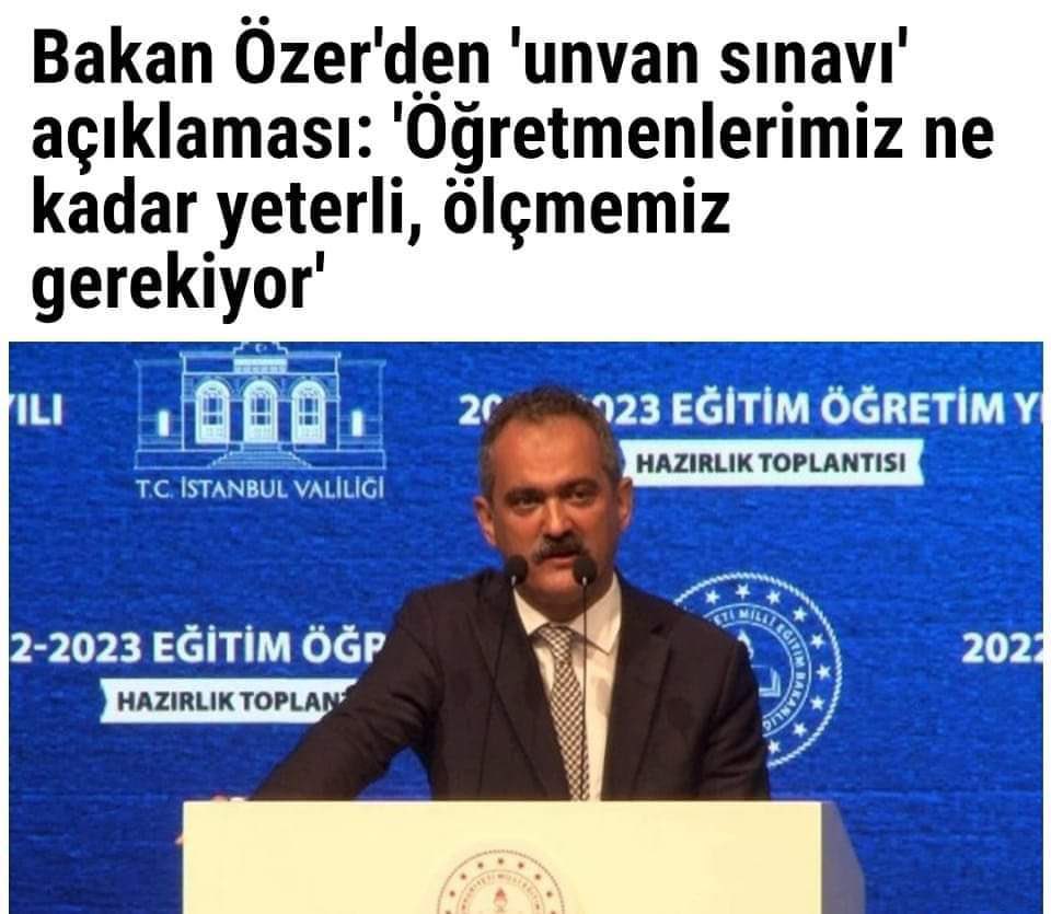 Öğretmen yeterli olmazsa ne olacak ya ben bunu gerçektende çok merak ediyorum!!! 

Öğretmen zaten uzmandır. Benim yüksek lisansım var ve sınava girmeyeceğim. Ama bize yapılan muamele gerçektende hoş değil!
#ogretmenlerayakta