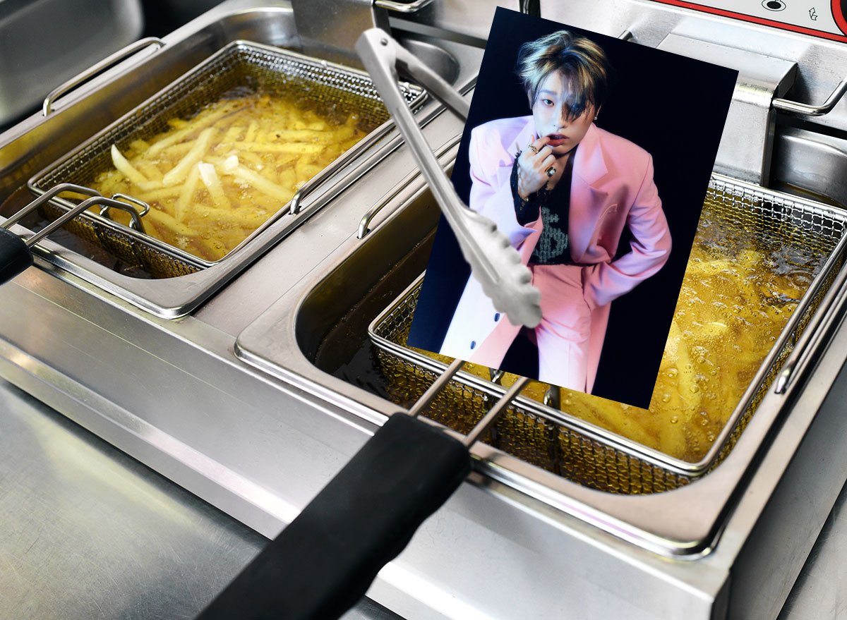 yourfaviscrispy's tweet photo. woodz from uniq is in the fryer https://t.co/zgzQ3BtfkX