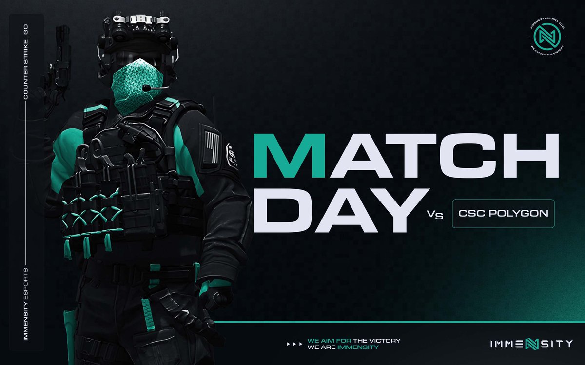 #CSGO | MATCHDAY⚔️

The lads will make their debut in the <a href="/ESEA/">ESEA League</a> Open Group Stage and are hungry to make a run 👀

⏳ 7PM CEST
🆚 CSC Polygon 

#WeAreImmensity