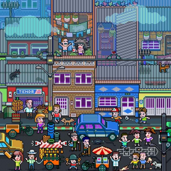 Mierdinsky's tweet photo. 🚕 TUNJUEL0 1.0 🏡
#bogota #pixelart #topdown #kitsch #retro #pixel #art #arquitectura #techno #hamasbeads #90skid #videogameaddict #nostalgic #retrogames #rpgart #R4 #moda #casas #minipixel #love #goodvibe #amor #tiny #ドット絵 #пиксельарт https://t.co/mXElkk7hQ7