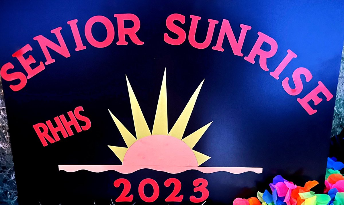 Mlaneteach's tweet photo. Senior Sunrise 2023 @RHHS23SrParents @RHHSHawks https://t.co/SVoXtkqGAC