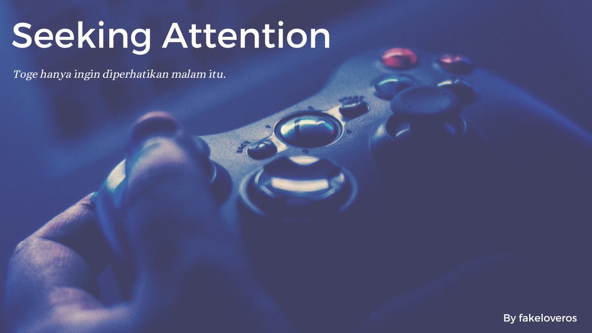 fakeloveros's tweet image. Ottoge 🔞 (Explicit / 2.2k words)

— Toge kesal karena Yuuta sibuk bermain game. Padahal, ia sedang ingin diperhatikan malam itu.

🎮 privatter.net/p/9183905

#ottoge #yuutainu