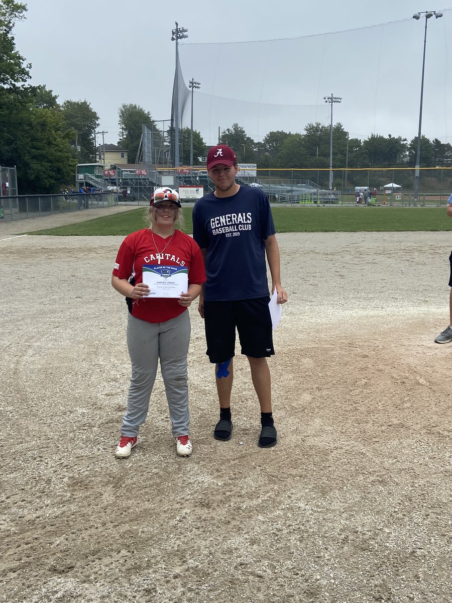 #14UAA <a href="/CapsGirls/">Caps Girls Baseball</a> settle for silver after a big 6th inning from <a href="/BaseballBsg/">BSGBaseball</a> 
Great weekend of ball and lots of fun! Congrats to <a href="/BaseballBsg/">BSGBaseball</a> on their comeback win! Well earned 👏 
#Caps POG in the final and team MVP is <a href="/K_hudson15/">Kiersten Hudson</a> great job!!