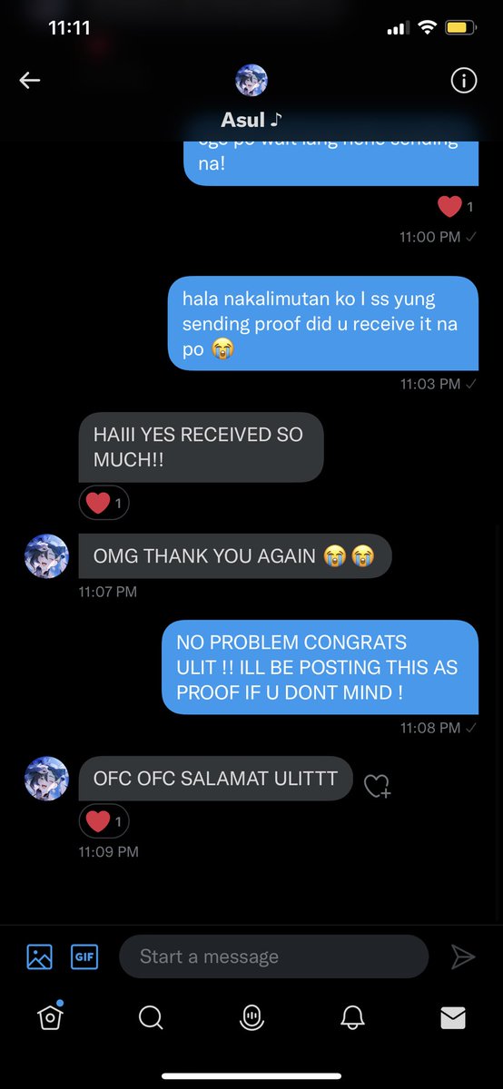 pierrogf's tweet photo. proof that prize has been claimed <3 https://t.co/ljKXesh3qb