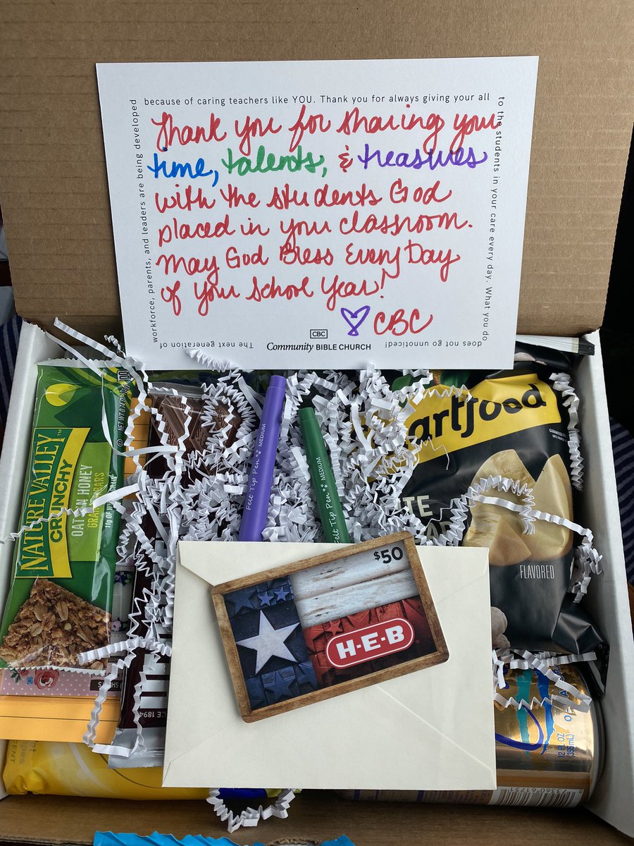 Thankful for an amazing service today at CBC <a href="/Ed_Newton/">Ed Newton</a>! Thank you for the prayers and the box of goodies. #bethelight