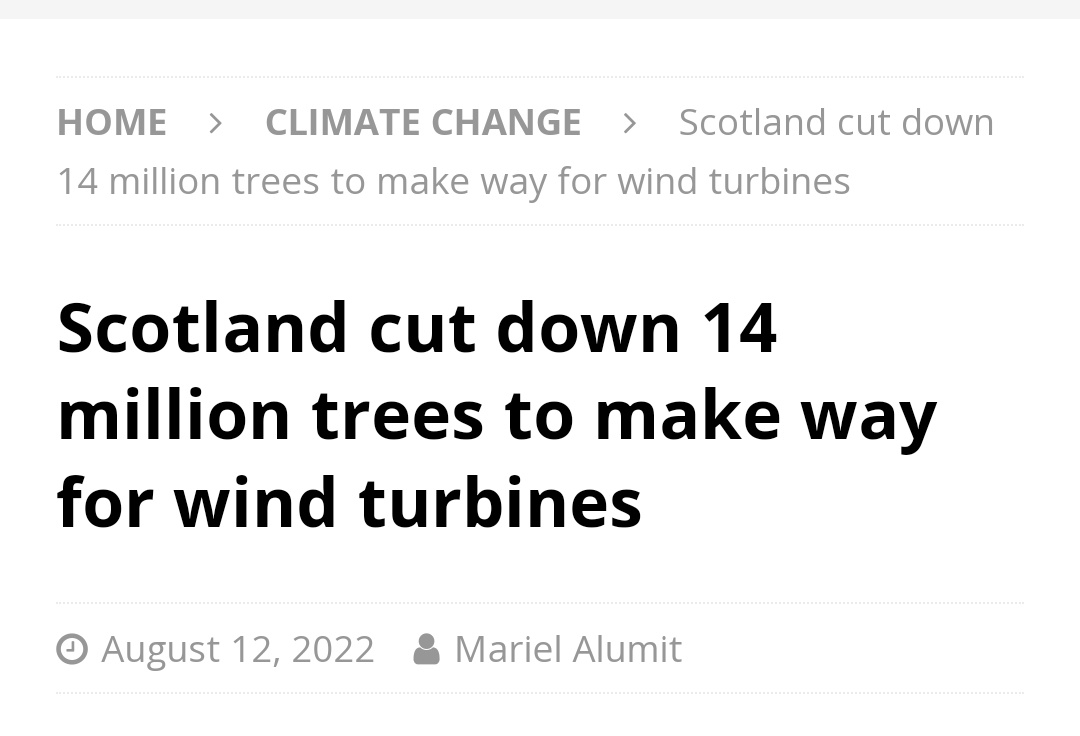 Let's save the planet by cutting down millions of trees 🤡