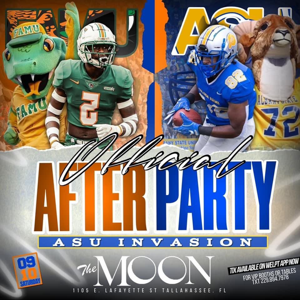 DJDEMP's tweet photo. #FamuVsAlbanystate 
🏈 Game After Party 

( SAT SEPT 10TH ) 

@ The Moon Tallahassee Fl

🔋: @bigjohn_pbz @djdemp @yepwekan @wynnercyrcle @lblockasu @deewillmafia @djtrayradio #CoolNation 

#Famu #Famu26 #Famu25 #Famu24 #Famu23 #Asu #Asu26 #Asu25 #Asu24 #Asu23 https://t.co/nOnwzr2CEJ