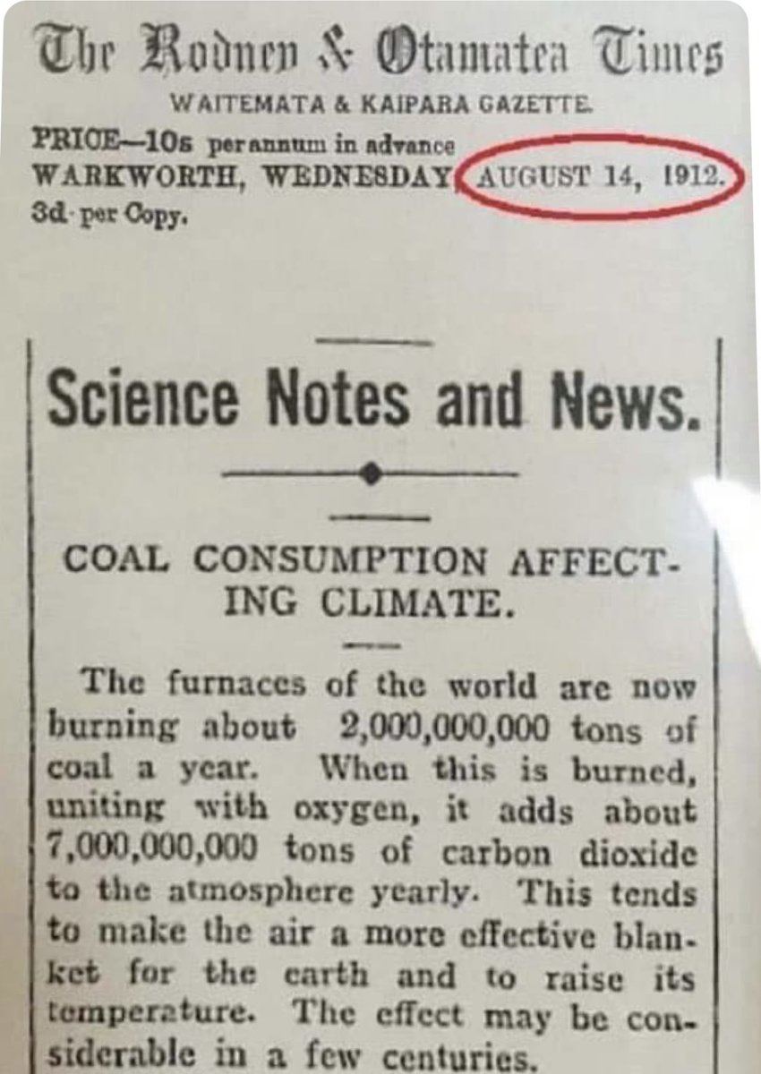 greendig's tweet image. In the news 110 years ago today.. #climatechange