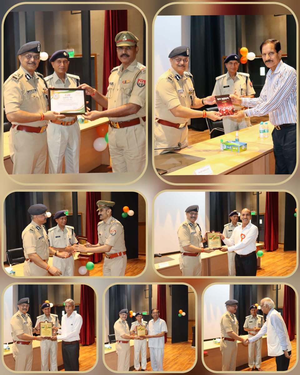 noidapolice's tweet photo. आजादी की 75वीं वर्षगाठ के अवसर पर @CP_Noida आलोक सिंह द्वारा सेवानिवृत्त 52 पुलिस परिवार के वरिष्ठ साथियों को उनके अभूतपूर्व योगदान के लिए पुलिस आयुक्त कार्यालय में आमंत्रित कर सम्मानित किया एवं उल्लेखनीय/सराहनीय कार्य करने वाले 77 पुलिसकर्मियों को प्रशस्ति पत्र भी प्रदान किये। https://t.co/m8PMlvEIpU
