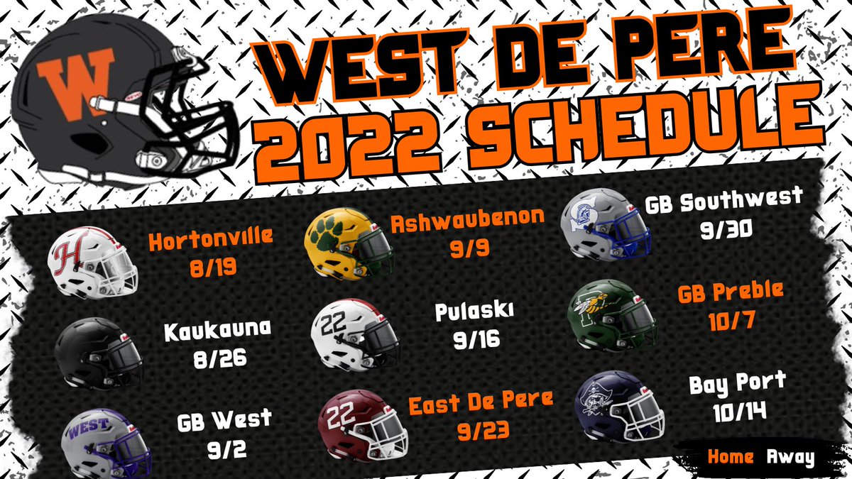 wdp_football's tweet photo. 2022 Schedule https://t.co/Ifakqtoxf7