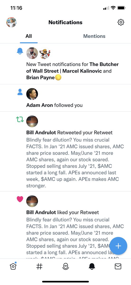 brittpayne1212's tweet photo. The CEO himself followed me #LFG #AMC #APE @CEOAdam #TURNUPPPPPP ๐ซฃ๐ซฃ๐ซฃ๐ซฃ๐๐๐๐๐๐๐๐๐๐๐๐๐๐๐ https://t.co/5yi2rP0Zoo