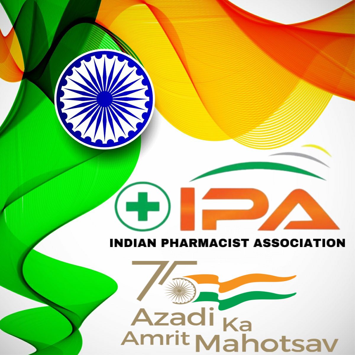#AzadiKaAmritMahotsav 
#HarGharTiranga 
#IPA_Tiranga
#IPA🇮🇳

Would be great if we celebrate this Independence Day by using this as our status. 

<a href="/ipachhattisgarh/">IPA Chhattisgarh</a> 
<a href="/IPA_AP/">INDIAN PHARMACIST ASSOCIATION ANDHRA PRADESH</a> 
<a href="/PharmacistJk/">IPA~J&K</a> <a href="/GujaratIpa/">IPA GUJARAT</a> 
<a href="/ipa_tripura/">INDIAN PHARMACIST ASSOCIATION-Tripura State Branch</a> 
<a href="/IPAHimachal/">IPA - Himachal Pradesh</a> 
<a href="/IpaKarnataka/">IPA KARNATAKA</a> 
<a href="/ABHAYKUMAR_23/">ABHAY KUMAR 🇮🇳</a> 
<a href="/bhupendrakosma/">Bhupendra Kumar🇮🇳</a>