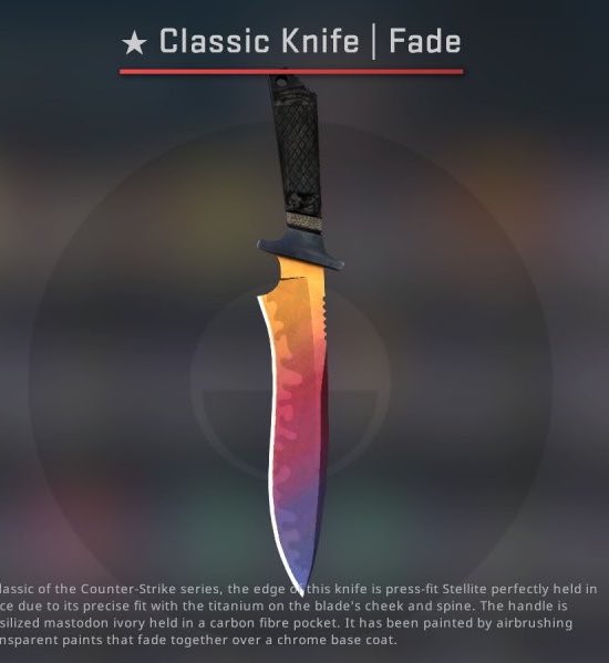 Si el Source 2 sale oficialmente el día 21 ( Sin Betas ni ostias ). Sortearé este cuchillo Classic Fade entre todos los que den RT a este tweet!!