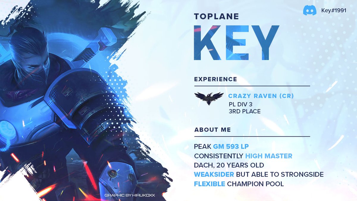Afer taking somewhat of a break to focus on SoloQ, I will be looking for a team. Preferably Primeleague Div. 3, but I welcome every offer so hit me up. 

For References and Lolpros look at the comments.
Contact me through DMs or Discord. 
❤️and🔁 much appreciated.