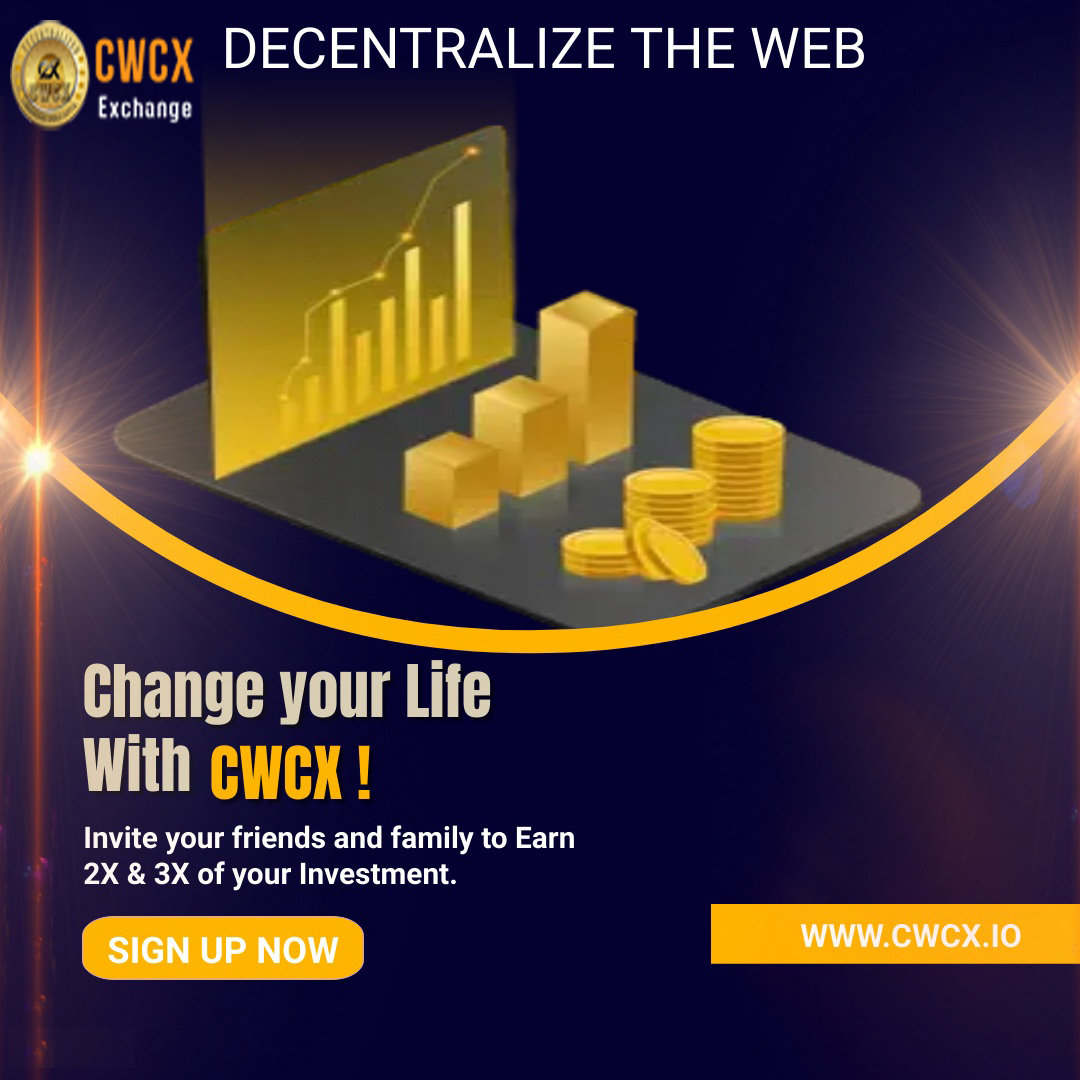 CWCx’s mission is to shape the future of finance by maximizing the potential of cryptocurrencies. 😎
Invite your Friends and Family to earn 2X &amp; 3X of your Investment…

🌐 cwcx.io

Telegram : t.me/cwcxofficial 
#cwcxtothemoon #cwcx  #cryptocurrency
