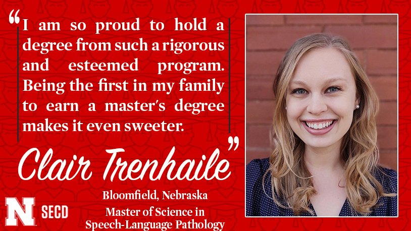UNLSECD's tweet photo. Way to go, @clairmariet! We know you will do great things as an SLP, beginning this year serving K-12 students at @RC_Mustangs!

Q&amp;A -> https://t.co/OpDZm3mF88

#UNL #UNLCEHS #GoBigGrad https://t.co/xSEicDO1Ig