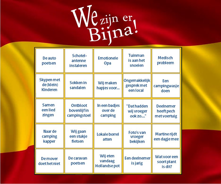 TjeerdDickhoff's tweet photo. Dinsdag kunnen we eindelijk weer naar #wezijnerbijna kijken. Echt ons favoriete programma. En het wordt nog leuker met de jaarlijkse #bingo kaart. Veel plezier dit seizoen! #omroepmax #spelletje #vooriedereen https://t.co/SoJP5eHrLV