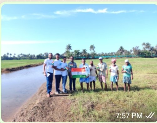 RejeniN's tweet photo. FACT in service of the nation.FACTSquad at Kumarakom,Kottayam (Kerala),meeting farmers and subject matter specialists-Lab to Field  . Celebrating 75th Independence Day https://t.co/NMCJ0xSC4I