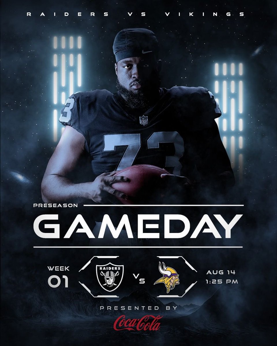 Game day for the Raiders today, Week 1 vs the Vikings. Are you ready?! (via <a href="/raiders/">Las Vegas Raiders</a>) #raiders #raidersnation #week1 #nfl #gameday